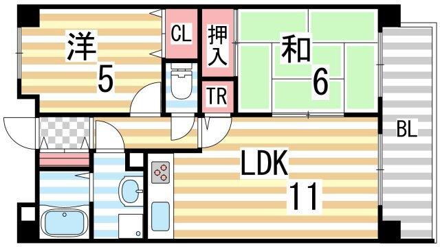 グレイシーKY（405） 間取り図画像