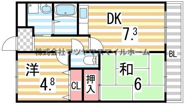 スタンドアップ忍ケ丘（301） 間取り図画像