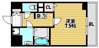 プラディオ徳庵セレニテ（306） 間取り図画像