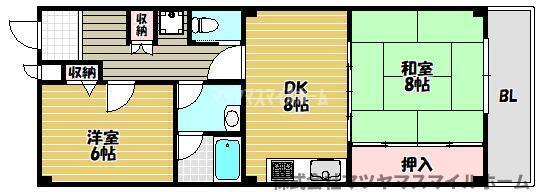 グリーンフォレストII（202） 間取り図画像