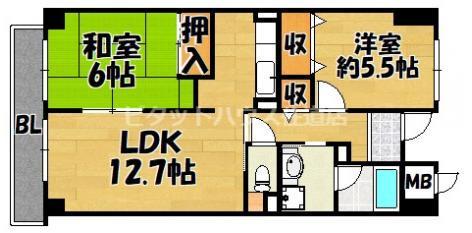 サン・ローレル（505） 間取り図画像