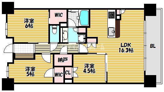 ファインレジデンス住道駅前 間取り図画像