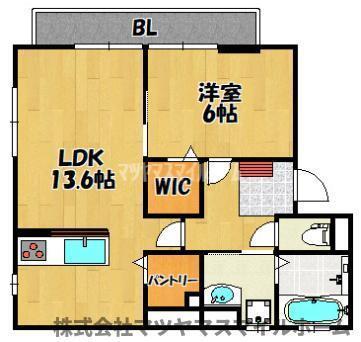 アーディフハウス吉田（102） 間取り図画像