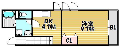 アーク島之内（208） 間取り図画像