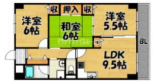 さんさん吉田（205） 間取り図画像