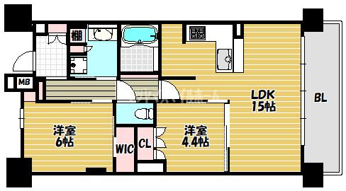 ファインレジデンス住道駅前（1203） 間取り図画像