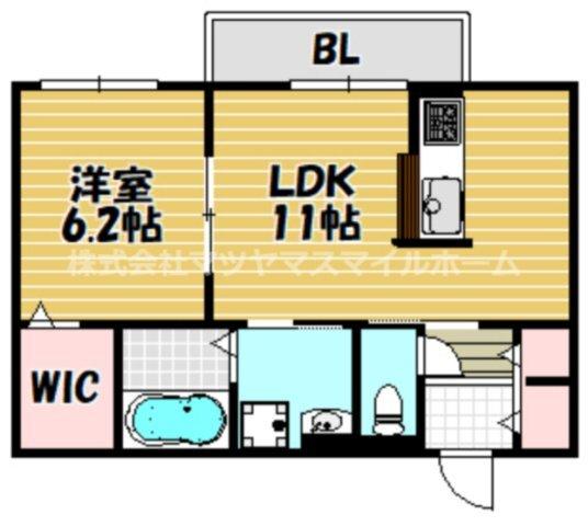 ルナメゾンB（202） 間取り図画像