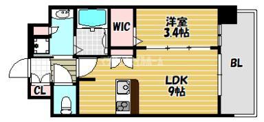 プレリス鶴見緑地グランガーデリア（808） 間取り図画像