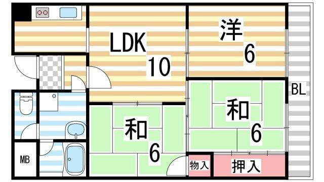 ハピネス48 間取り図画像