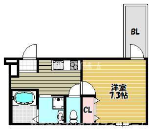 東大阪市鴻池町アパート 間取り図画像