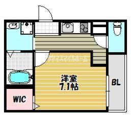 東大阪市鴻池町アパート 間取り図画像