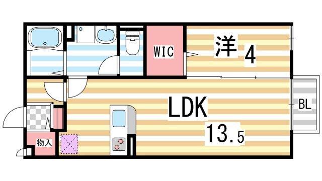 カーサ・エクレールＢ棟（203） 間取り図画像