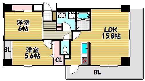 ロイヤルハイツ今福鶴見駅（203） 間取り図画像