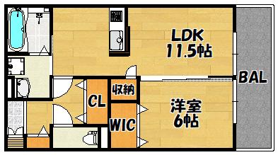 リベルテ A棟（102） 間取り図画像