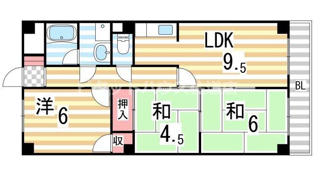 オリエントレジデンス新庄（306） 間取り図画像