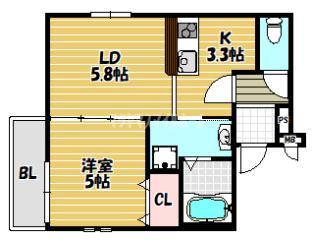 フジパレス住道Ⅲ番館（103） 間取り図画像