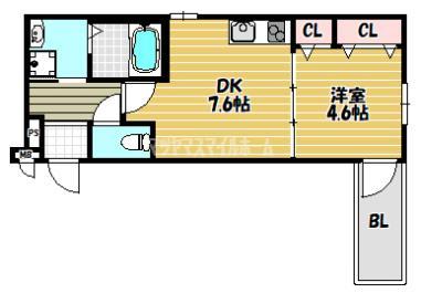 フジパレス住道Ⅲ番館（102） 間取り図画像