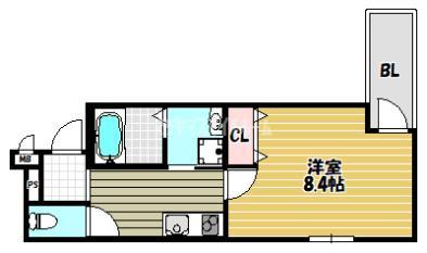フジパレス住道Ⅱ番館（102） 間取り図画像
