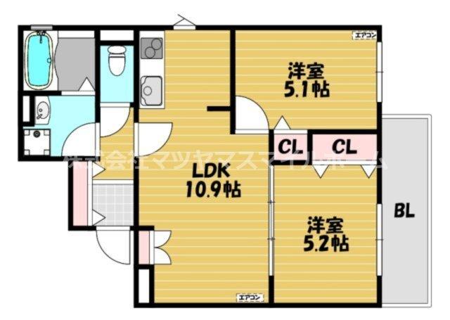 ラモーナ諸福Ⅲ（106） 間取り図画像