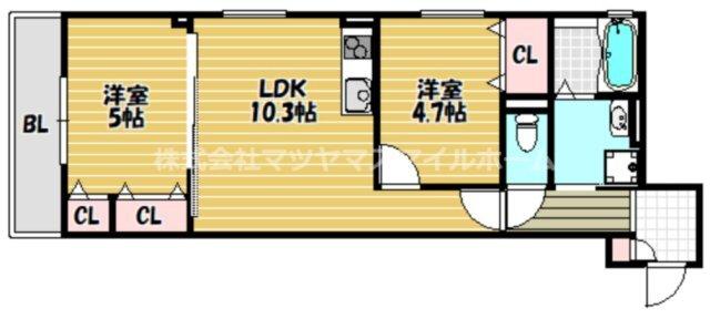ラモーナ諸福Ⅲ（105） 間取り図画像