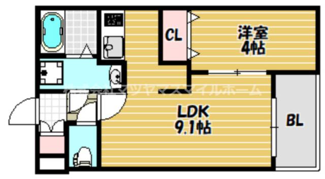 ジーメゾン角田ラシード（102） 間取り図画像