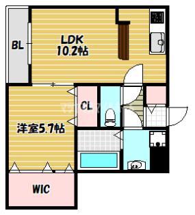 Gradito東石切（202） 間取り図画像
