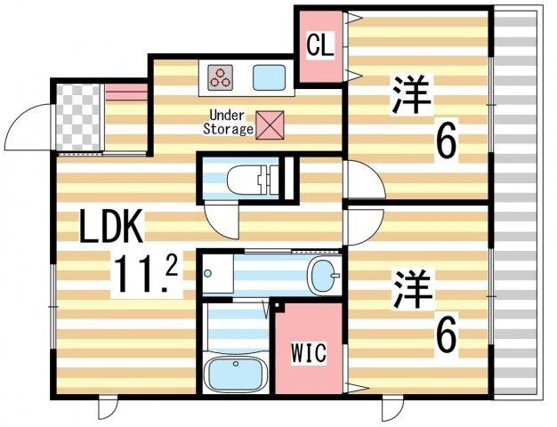 サンガーデン幸ⅡＡ棟（103） 間取り図画像