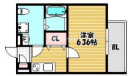 メゾンドペーシェ鴻池（101） 間取り図画像