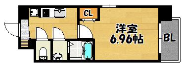 La Douceur荒本（801） 間取り図画像