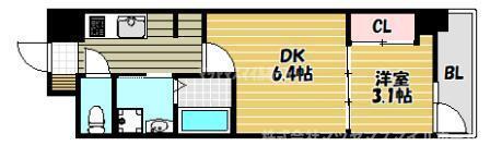 メイクス大阪鶴見（202） 間取り図画像