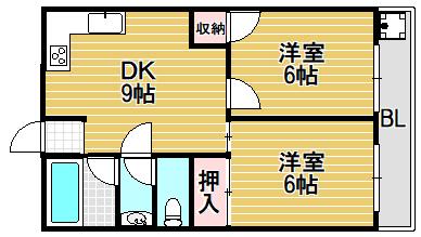セイム三箇（302） 間取り図画像