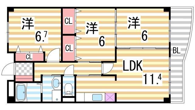 サンメゾン・ヒラソル 間取り図画像