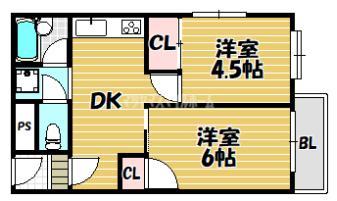 ウエストプラザ（420） 間取り図画像