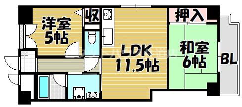 グランミッシェル（701） 間取り図画像