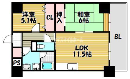 ベルフォーレ（502） 間取り図画像