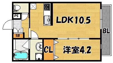 エマイユ鴻池（206） 間取り図画像