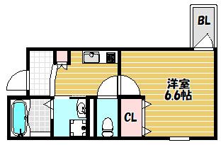 グラシアスコート荒本（303） 間取り図画像