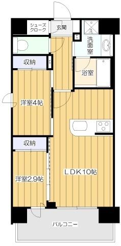 大阪市淀川区西中島マンション 間取り図画像