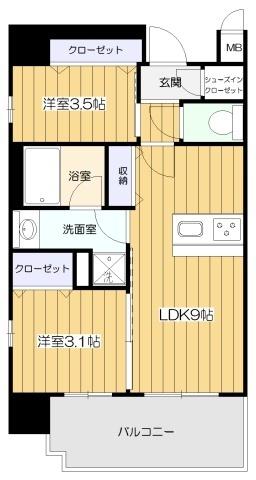 スプランディッド新大阪VⅢ 間取り図画像