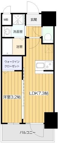 エステムコート新大阪XVⅡベイス 間取り図画像
