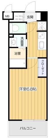 大阪市東淀川区西淡路マンション 間取り図画像