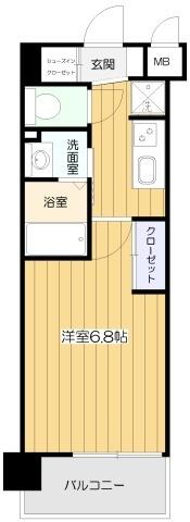 大阪市東淀川区西淡路マンション 間取り図画像
