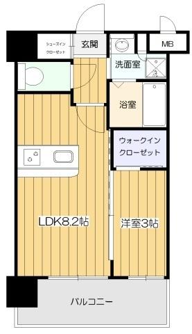 大阪市東淀川区西淡路マンション 間取り図画像