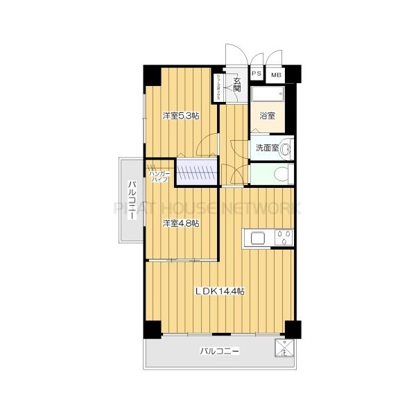 南西角部屋です