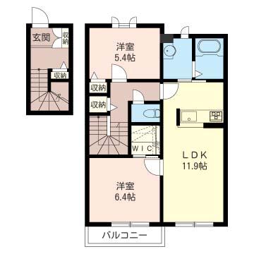 横浜市旭区南希望が丘アパート 間取り図画像