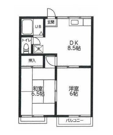 ハイツ中里（203） 間取り図画像