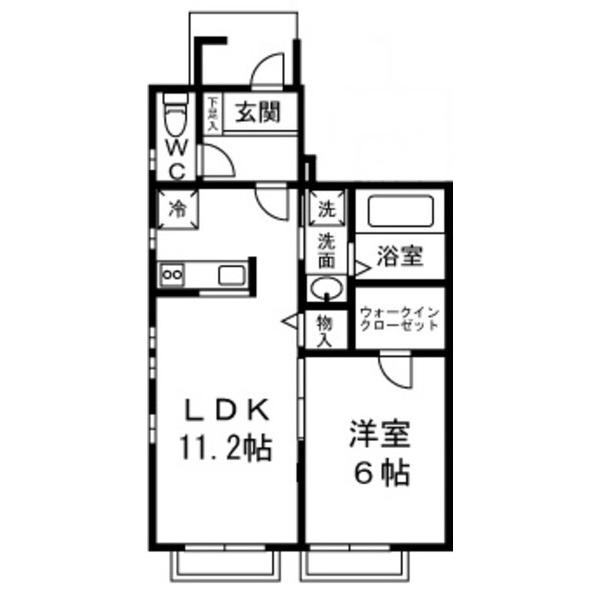 コンフォーティアⅠ（101） 間取り図画像