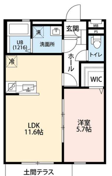 クレール相沢（103） 間取り図画像