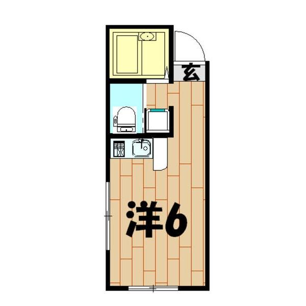 横浜市旭区さちが丘アパート 間取り図画像