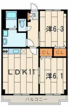クレスタート２（303） 間取り図画像